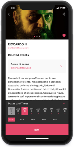Teatro Bellini App Show Mockup