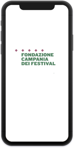 Mockup Launchscreen App Fondazione Campania dei Festival