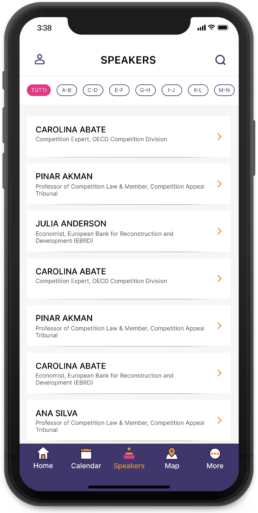 Lear Competition Festival app mockup 2