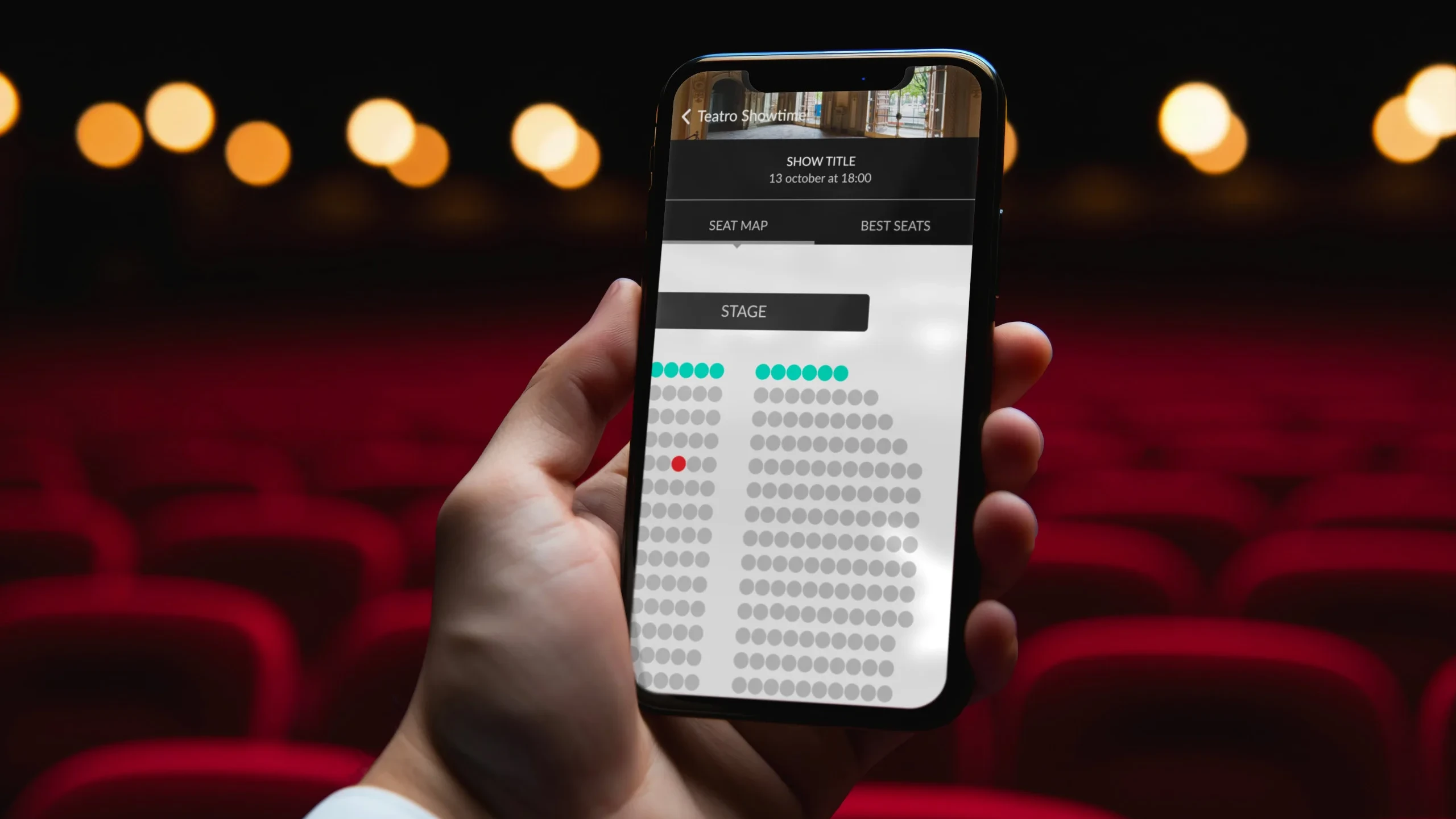 iPhone in a theatre venue