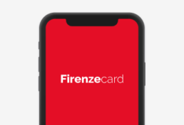 Firenzecard app mockup - launchscreen section