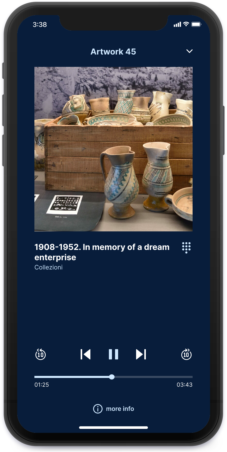 Museo MIC Audioguide page