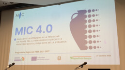 Press conference announcing the MIC Faenza Museum app.