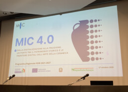 Press conference announcing the MIC Faenza Museum app.